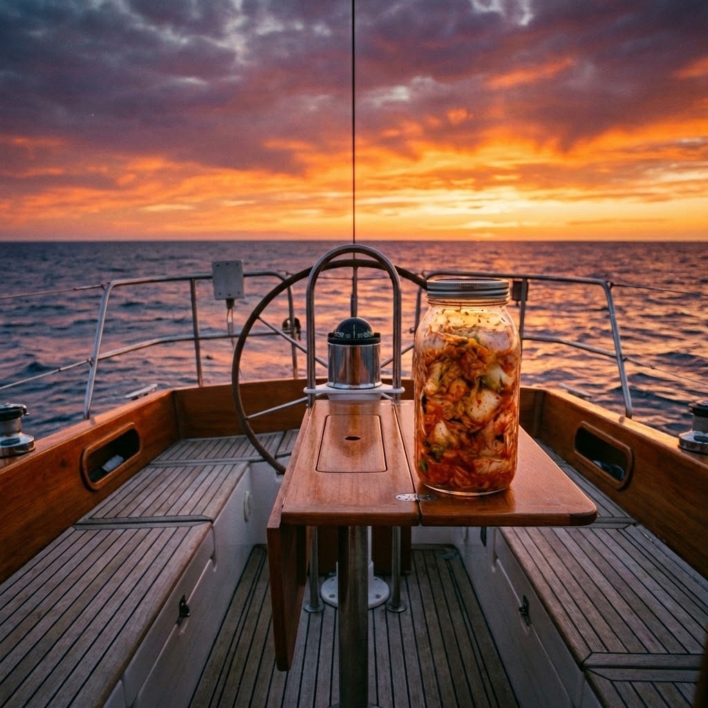 Kimchi on a sailboat