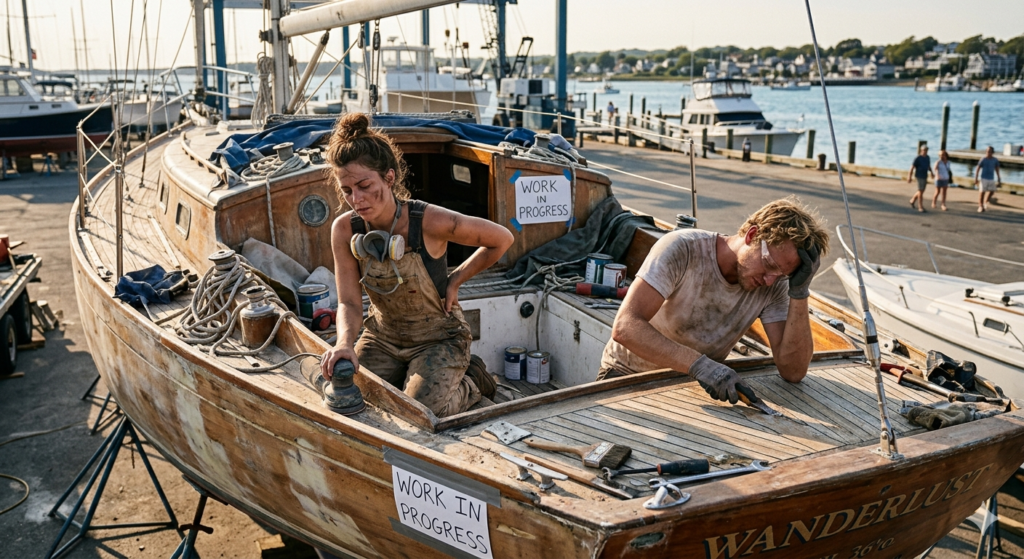 sailboat maintenance time consuming repairs liveaboard reality