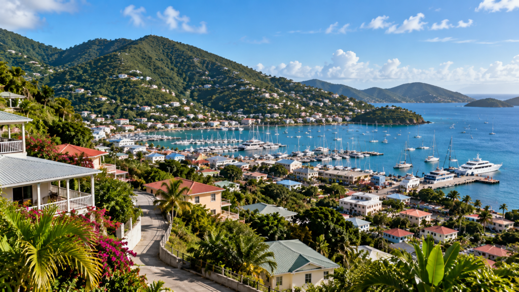 Tortola, BVI, where the tropical surroundings are only part of the story. Behind the yachts and turquoise water are homes, roads, supermarkets, utilities and the everyday costs of island life.